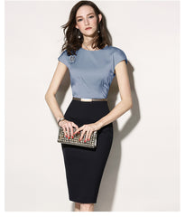 Women's Fashion Ladies Slim Professional Dress With Hips