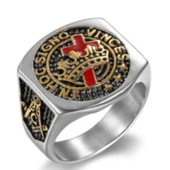 Vintage Cross Stainless Steel Ring Shopping