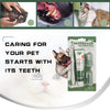 Image of Oral Hygiene Kit For Cats And Dogs 3 Piece Set With Dual Ended Toothbrush, Finger Brush, And Poultry Flavor Tube Of Toothpaste Remove Plaque Tartar Buildup Shopping