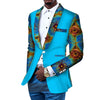 Image of African Men's Casual Printed Cotton Suit Shopping