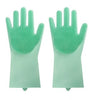 Image of Silicone Heat-resistant Cleaning Brush Scrubbing Gloves Shopping