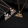 Image of Women's Fashionable All-match Hip Hop Letter Pendant Necklace Shopping