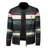 Image of Contrast Striped Jacket Casual Men's Thin Jacket Shopping