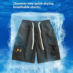 Men's Summer Thin Ice Silk Quick-drying Loose Shorts Shopping