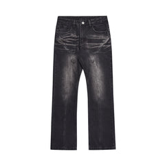 Men's Washed Inkjet Embossed Jeans Shopping