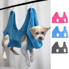 Pet Dog Cat Grooming Hammock Harness Dog Hammock Restraint Bag Helper Breathable Dogs Grooming Trimming Hammock Helper Cats Shopping