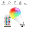 Image of LED Light Bulb 15W RGB Smart Wireless Remote Dimmable Lamp Color Changing Smart WiFi LED Light Bulb Multi-Color For Alexa Shopping