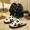 Image of Baotou Leopard Print Fashionable Warm Cotton Slippers Shopping