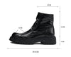 Image of Men's Autumn And Winter Genuine Leather High-top Platform Worker Trendy Boots Shopping