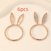 Image of Fashion Alloy Rabbit Head Ring Shopping