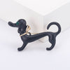 Image of Cute Dripping Oil Sausage Dog Animal Pin Simple Same Style Breastpin Ornament Shopping