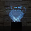 Image of Valentines Day Gift Hands Holding Love 3D Night Light Shopping