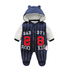 Image of Winter warm baby onesie