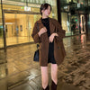 Image of British Plaid Double-faced Cashmere Coat Women Shopping