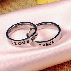 Titanium Steel Couple Simple Niche Couple Couple Ring Shopping