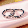 Image of Titanium Steel Couple Simple Niche Couple Couple Ring Shopping