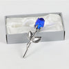 Image of Crystal Metal Rose Valentine's Day Small Gift Wedding Shopping