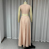 Image of Summer Round Neck Sleeveless Midriff-baring Top High Waist Irregular Skirt Suit Shopping