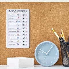 Self-discipline Punch Card Students' Develop Good Habits Planner Old Man My Chores Memo Message Inspection Table Can Replace Daily Life, Good Habits Develop Daily Learning Task Planning Shopping