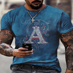 Men's Printed Short-sleeved T-shirt Shopping