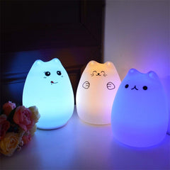 Silicone Touch Sensor LED Night Light For Children Baby Kids Shopping