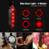 Image of USB Rechargeable LED Bicycle Headlight Bike Head Light Cycling Rear Front Lamp Bike Light Rainproof USB Rechargeable LED bicycle Light Shopping