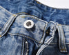 Image of Washing Water Raw Hem Jeans Men Shopping