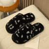 Image of Baotou Leopard Print Fashionable Warm Cotton Slippers Shopping