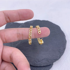 Women's Fashion Retro Gold-plated Woven Twisted C-shaped Ear Ring Shopping