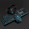 Image of usb desktop wired luminous keyboard and mouse set Shopping