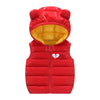 Image of Children Warm Down Vest Autumn Baby Boys Girls Sleeveless Waistcoat Kids Outerwear Vests Children Hooded Jackets Shopping