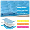 Image of Dog Cooling Mat Cooling Pad For Pets Chilly Pad For Kennels, Crates, Cars, Indoor & Outdoor Ice Silk Mat Cooling Blanket Cushion Non-Toxic Breathable Sleep Bed Beach Shopping