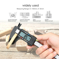 Carbin Fiber Electronic Digital Vernier Caliper Micrometer Guage LCD 6 150mm Shopping