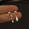 Image of Asymmetric Lava Special Interest Light Luxury Personalized Earrings Shopping