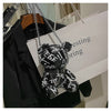 Image of Bear Graffiti Bucket Bag Portable Shoulder Messenger Bag For Women Shopping