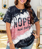 Image of Women's Letter Printed Loose T-shirt Shopping