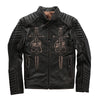 Image of Genuine Leather Jacket Men's Top Layer Cowhide Frayed Jacket Shopping