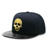 Image of Skull Rivet Hip Hop Baseball Cap Hip Hop Flat-brimmed Cap Shopping