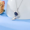 Image of Astronaut Moon Sweater Chain High-grade Necklace Shopping