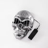 Image of LED Halloween Face Mask Luminous Skull Cold Light Masks Dance Party Bar Disco Mask Accessories Gifts Halloween Masks Shopping