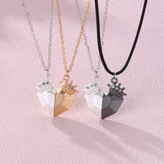 Love Crown Wish Stone Necklace Fashion Alloy Shopping