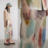 Image of Ladies Fashion Straight Loose Hand Painted Painted Trousers Shopping