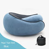 Image of Travel Neck Pillow Non-Deformed Airplane Pillow Travel Neck Cushion Durable U-Shaped Travel Memory Cotton Nap Neck Pillow Shopping