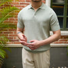 Image of Lapel Polo Shirt Casual Short-sleeved Knitted T-shirt Shopping