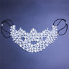 Image of Exaggerated Rhinestone Mask European And American Fashion Masquerade Shopping