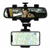 Image of Universal Car Rear View Mirror Mount Stand GPS Cell Phone Holder 360 Rotation Shopping