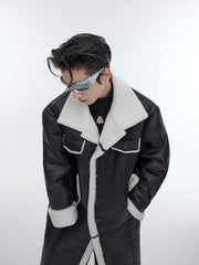 Thickened Lamb Fleece Coat For Men