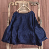 Image of Striped Yarn-dyed Linen Leisure Women's Coat Twill Stitching Wire Loose Artistic Shopping