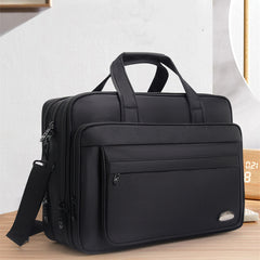 Large Capacity Briefcase Men's Business Canvas Portable Shopping