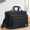 Image of Large Capacity Briefcase Men's Business Canvas Portable Shopping